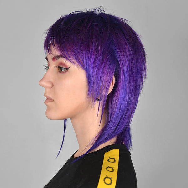 фиолетовые волосы после краски Антоцианин